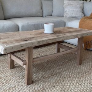 Rustic Coffee Table, large Live Edge Table