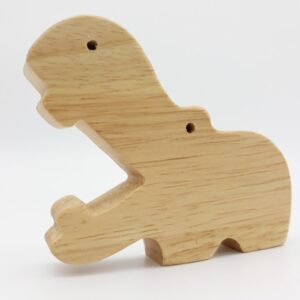Wooden Hippo Model Toy