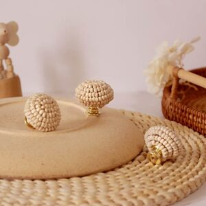 Wooden bead cabinet knobs