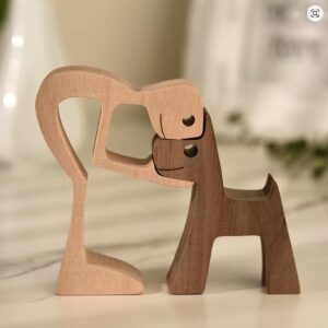 Family Puppy Wood Dog Craft Decoration Pet